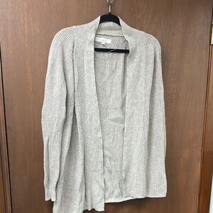 LOFT Beige  Long Knit Cardigan Sweater